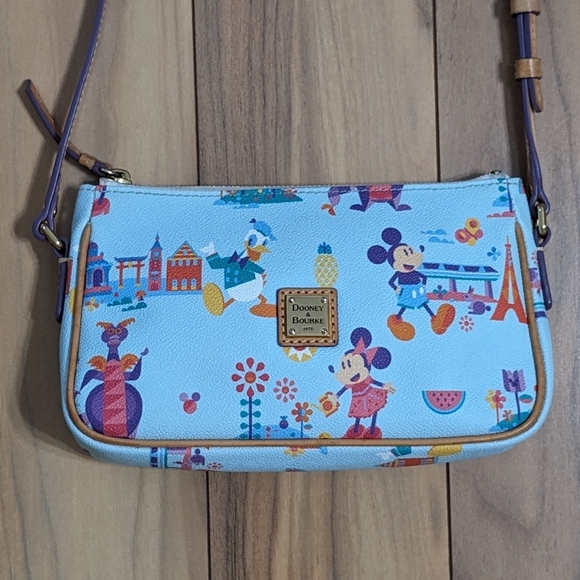 Dooney & Bourke Handbags - EUC! Dooney &Bourke X Disney Epcot Flower Garden Festival Figment Crossbody Bag
